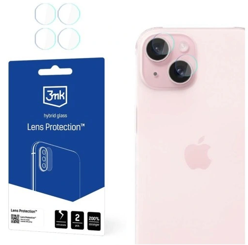 3MK Lens Protection Hybrid Glass – Apple iPhone 15 (4 szt.)